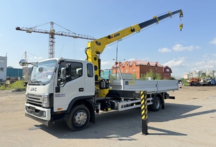 JAC N120L КМУ HYVA HST6.3 E3 (6т) БОРТ 6,3×2,54×0,6м